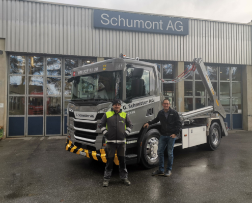 Absetzkipper GIGANT 12T, G. Schmitter AG Welaki: Realisierter Absetzkipper GIGANT 12T der G. Schmitter AG